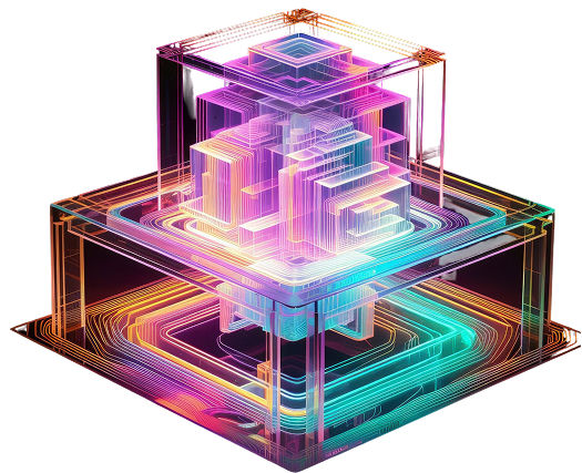 Blockchain 3D Cube Visualization